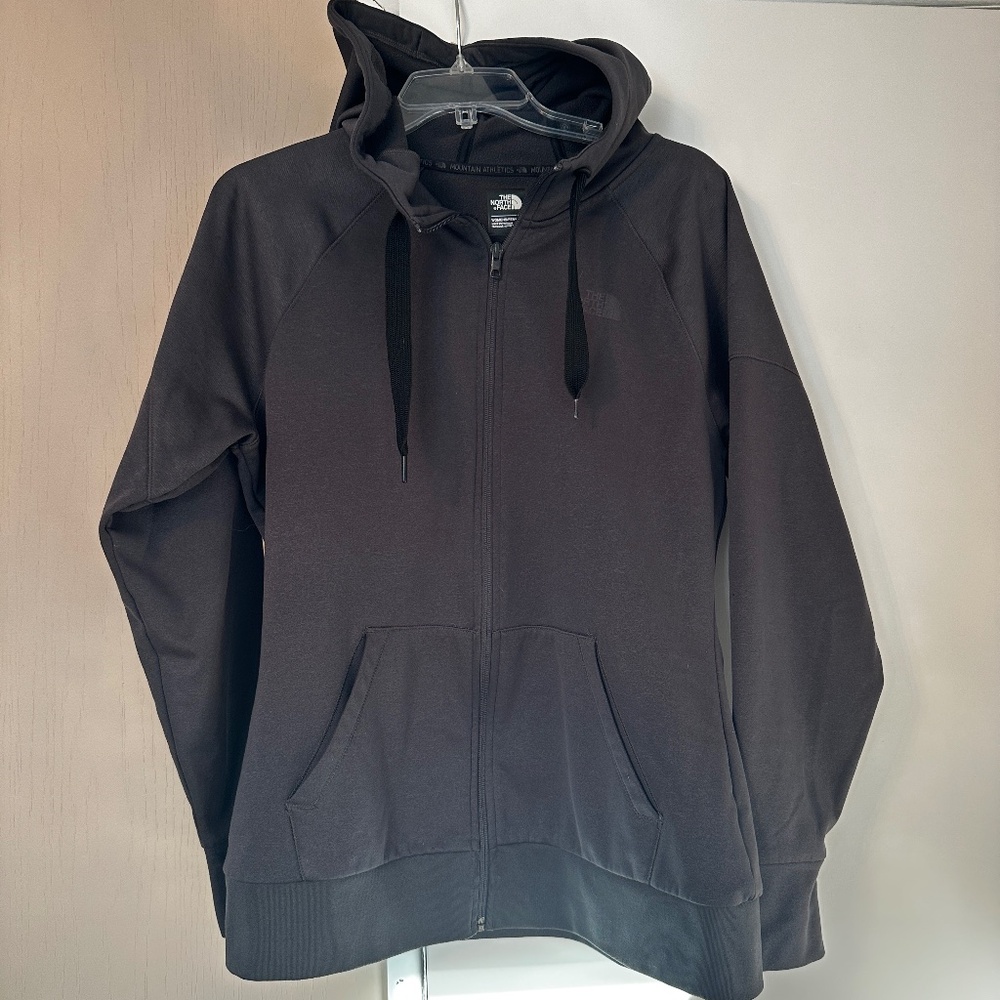 Dark Gray Women’s Large The North Face Hoodie Sweatshirt Jacket